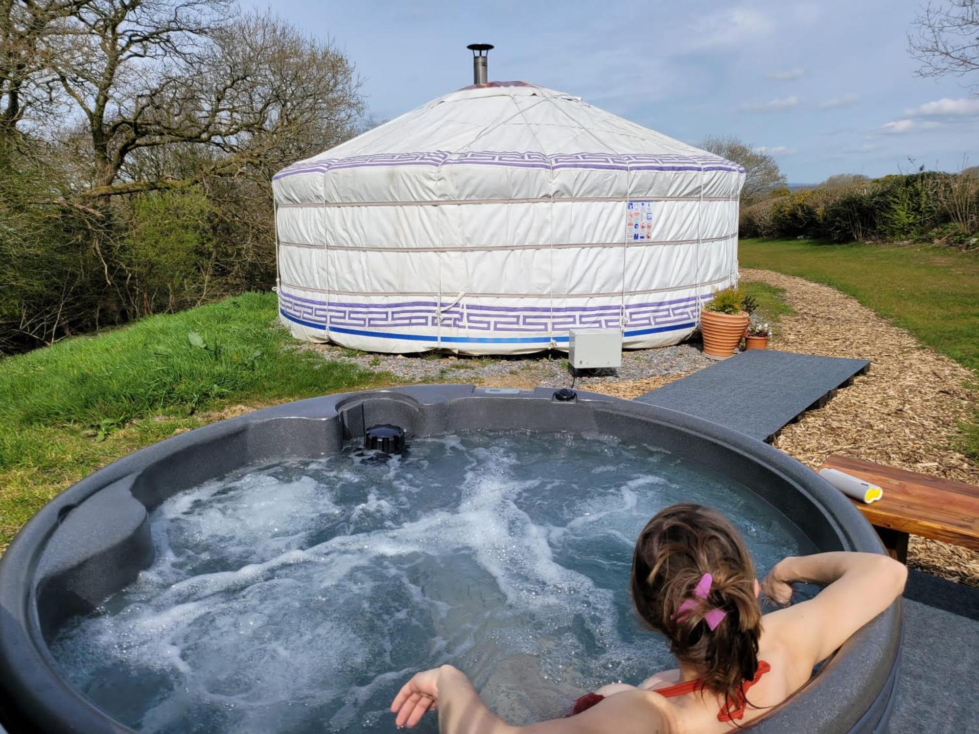 Gilfach Gower Farm Luxury Yurt With Hot Tub Ξενοδοχείο Ammanford Εξωτερικό φωτογραφία